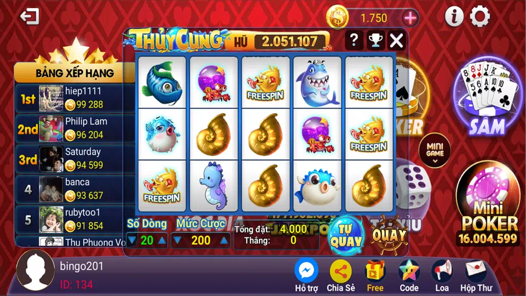 Đánh Bài Nổ Hũ - Bingo9999  Screenshot 4