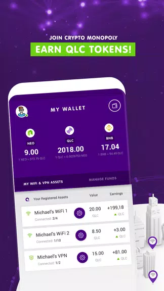 WinQ 2.0 Cryptocurrency Wallet with Secure VPN  Screenshot 4