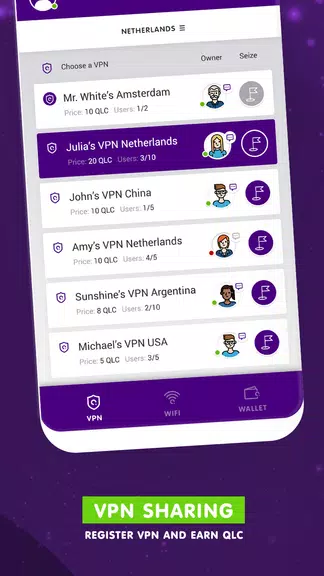 WinQ 2.0 Cryptocurrency Wallet with Secure VPN  Screenshot 2