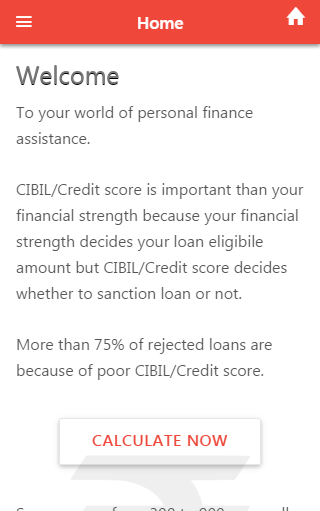 CIBIL Score estimator  Screenshot 2