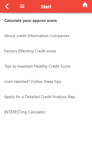 CIBIL Score estimator  Screenshot 3