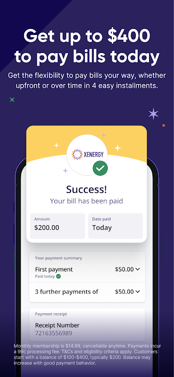 Deferit: Pay bills in 4  Screenshot 3