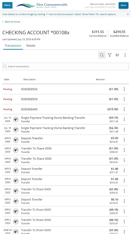 First Commonwealth FCU Mobile  Screenshot 3