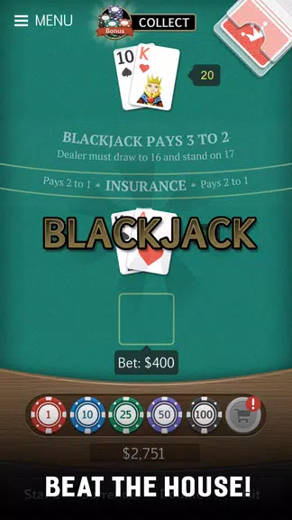 Blackjack 21 Jogatina: Casino  Screenshot 3