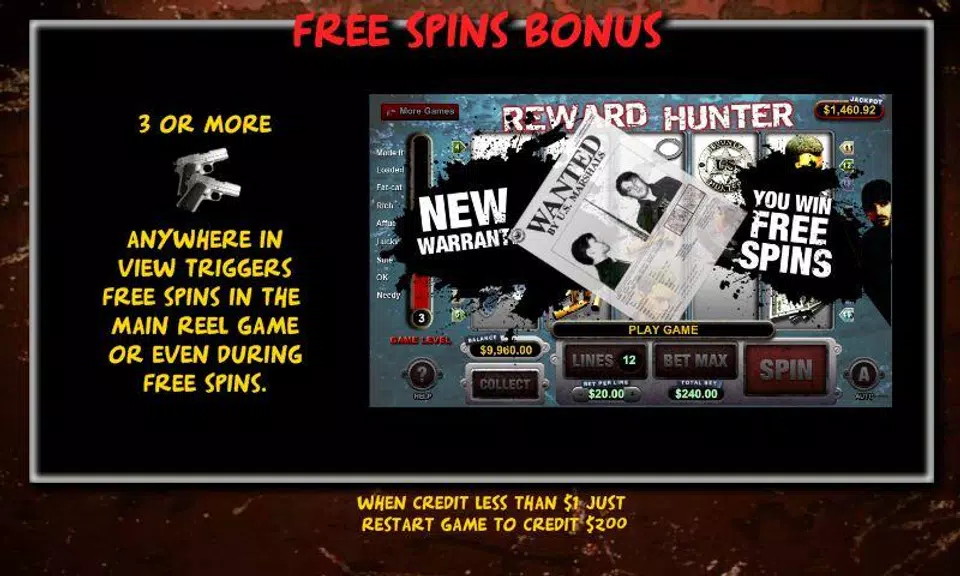 Reward Hunter Slot Machine  Screenshot 3