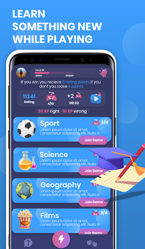 Train your quiz skills and beat others with Quizzy  Screenshot 3