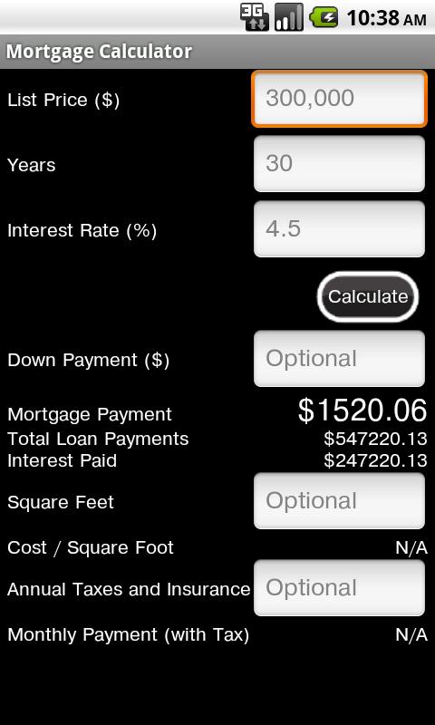 Mortgage Calculator Free  Screenshot 1