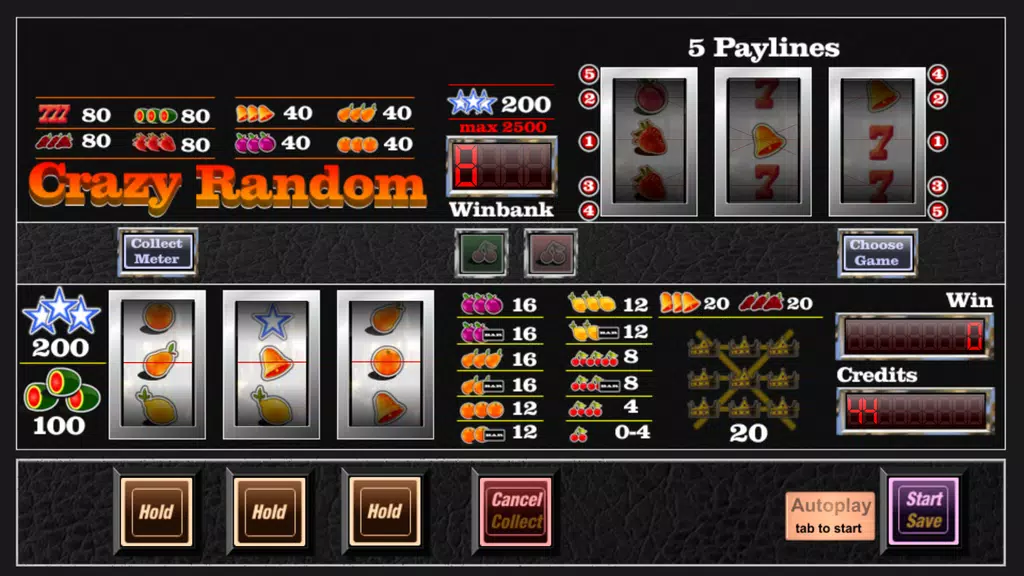 slot machine crazy random  Screenshot 1