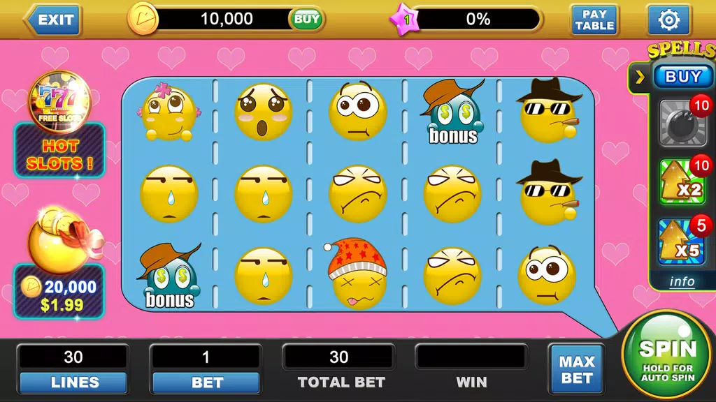 Free Slot Machine Casino-Emoji  Screenshot 1