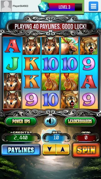 Wolf Chase Slots Machine  Screenshot 1