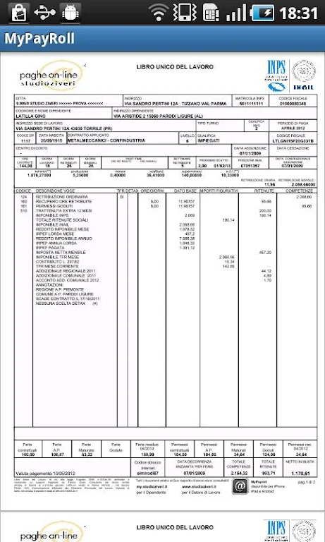 MyPayRoll  Screenshot 2