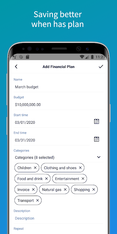 SmartMoney - Personal money management  Screenshot 1