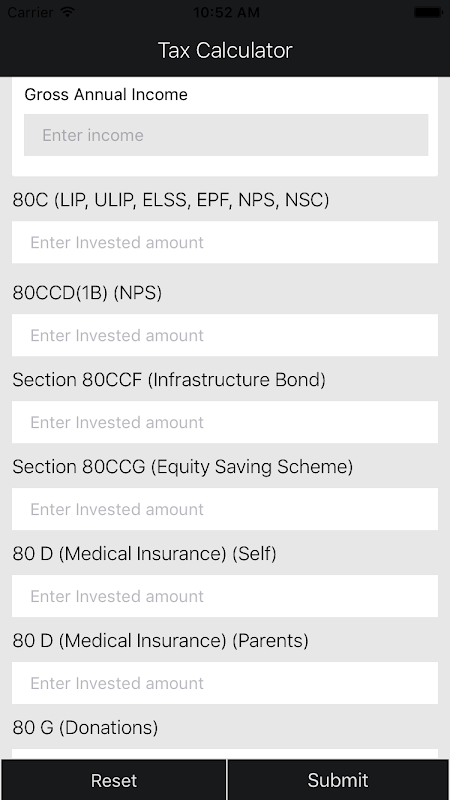 Income Tax Calculator India  Screenshot 2