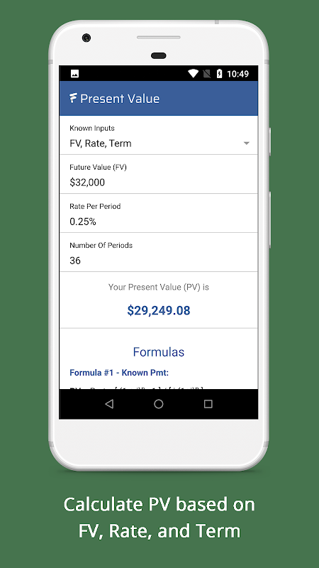 Present Value Calculator - PV Formula  Screenshot 1