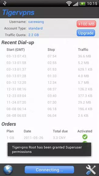 Tigervpns Vpn Client (Root)  Screenshot 2