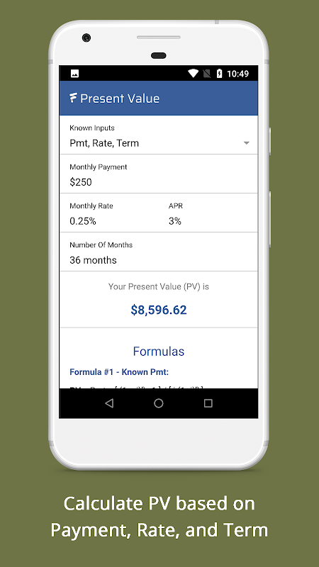 Present Value Calculator - PV Formula  Screenshot 4