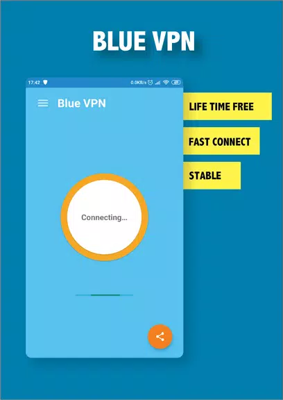 Blue VPN - Fast Free Secure un  Screenshot 3