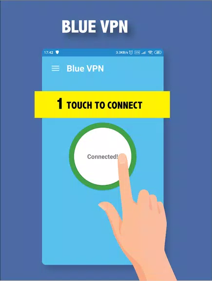 Blue VPN - Fast Free Secure un  Screenshot 1