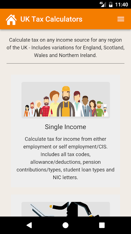 UK Tax Calculators  Screenshot 1