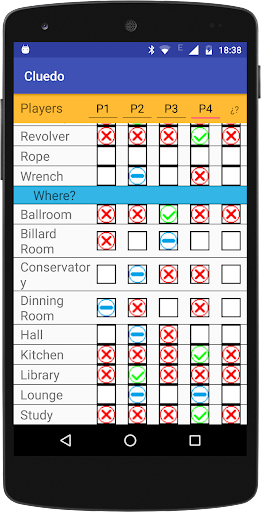 Cluedo Notepad  Screenshot 3