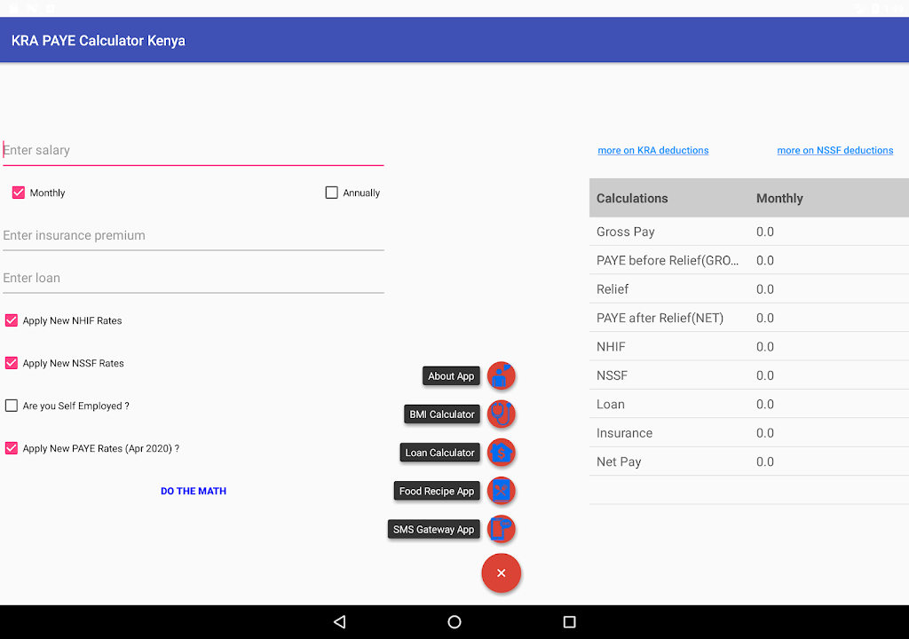 KRA PAYE Tax Calculator Kenya  Screenshot 4