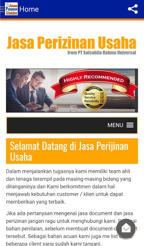 Jasa Perijinan Usaha  Screenshot 3