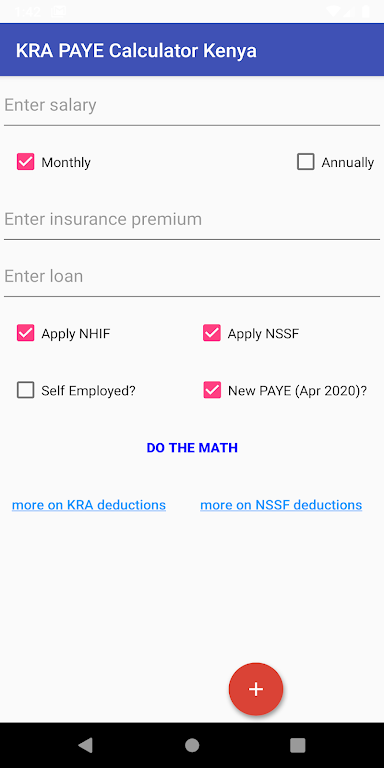 KRA PAYE Tax Calculator Kenya  Screenshot 1