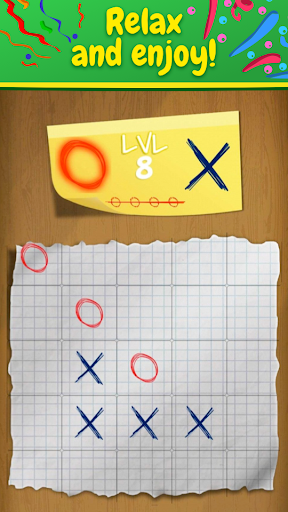 Tic Tac Toe x-o game Glitter GLOW  Screenshot 3