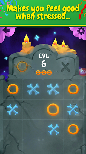 Tic Tac Toe x-o game Glitter GLOW  Screenshot 4