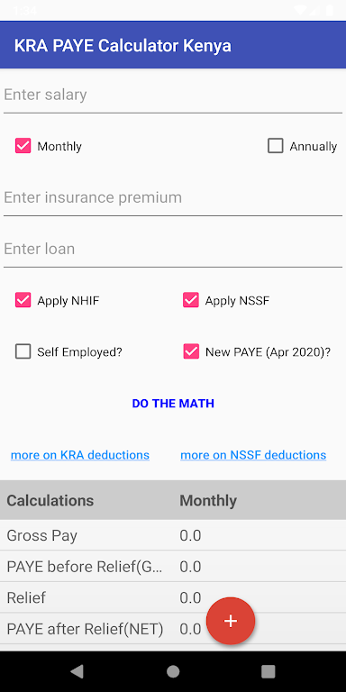 KRA PAYE Tax Calculator Kenya  Screenshot 2