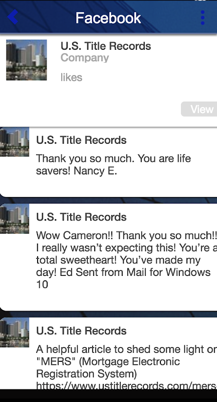 U.S. Title Records  Screenshot 3