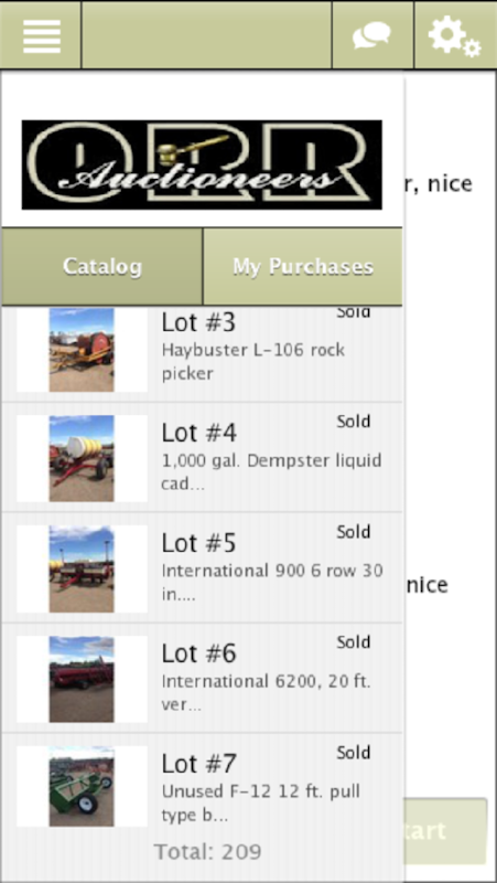 Orr Auctioneers Bidding App  Screenshot 1