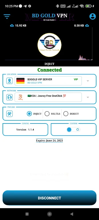 BDGOLD VPN  Screenshot 2