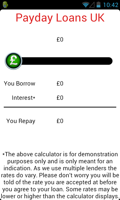 Payday Loans UK - Calculator  Screenshot 2