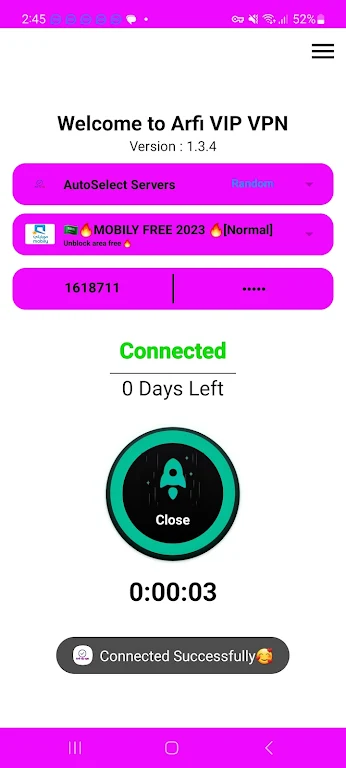 ARFI VIP VPN  Screenshot 1