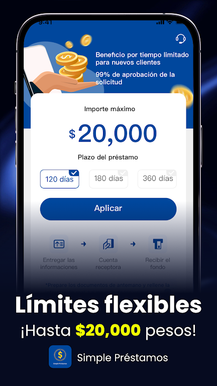 Simple Préstamos - Cash Loan  Screenshot 2