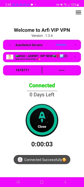 ARFI VIP VPN  Screenshot 2