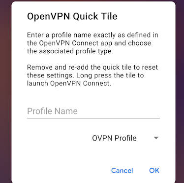 OpenVPN Quick Settings Tile  Screenshot 3