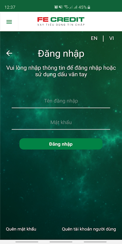 FE CREDIT Mobile: Vay tiêu dùng,Thẻ ,Bảo Hiểm  Screenshot 1