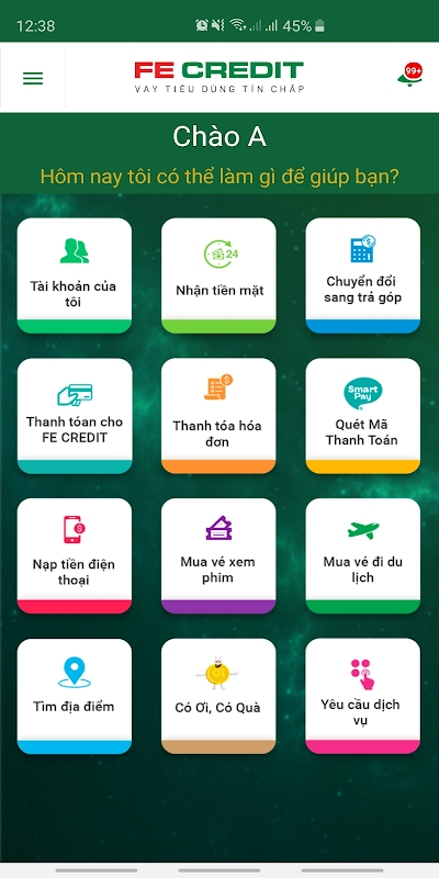 FE CREDIT Mobile: Vay tiêu dùng,Thẻ ,Bảo Hiểm  Screenshot 2