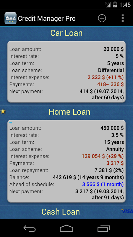 Credit Manager  Screenshot 3