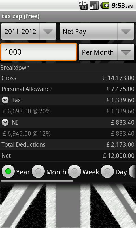 tax zap free-UK tax calculator  Screenshot 2