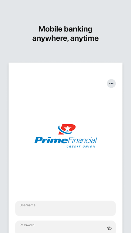 Prime Financial Credit Union  Screenshot 1