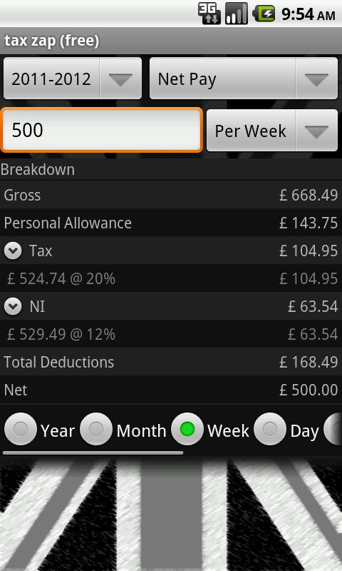 tax zap free-UK tax calculator  Screenshot 1