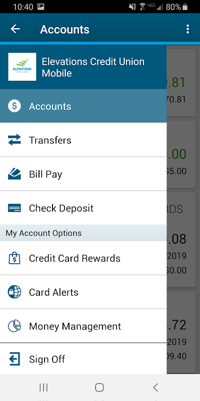 Elevations Credit Union Mobile  Screenshot 1