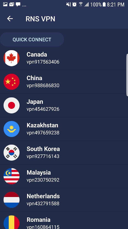 RNS Free Residential VPN  Screenshot 4