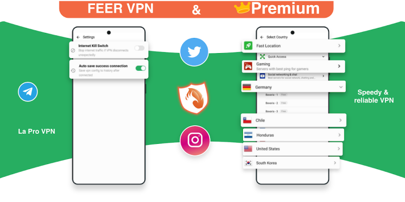 La Pro VPN - Advanced VPN with many featuers  Screenshot 1