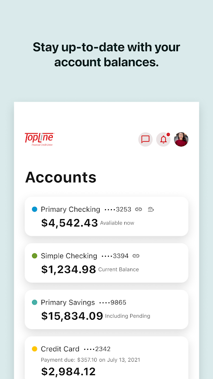 TopLine Financial Credit Union  Screenshot 2