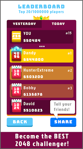 2048 Daily Challenges  Screenshot 3