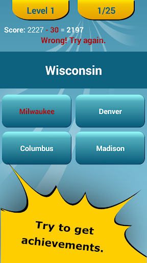 50 US States Quiz  Screenshot 4